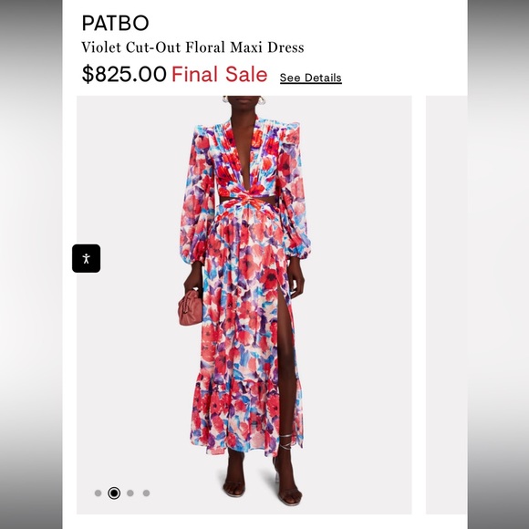 white christmas dresses Patbo Wave Cut Out Maxi Dress
